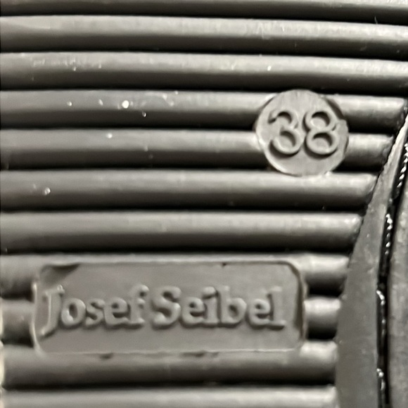 NWOT Josef Seibel Pippa 07 Basalt Patent Cap-Toe Leather Flats EU 38 - US 7 1/2 - Picture 6 of 6